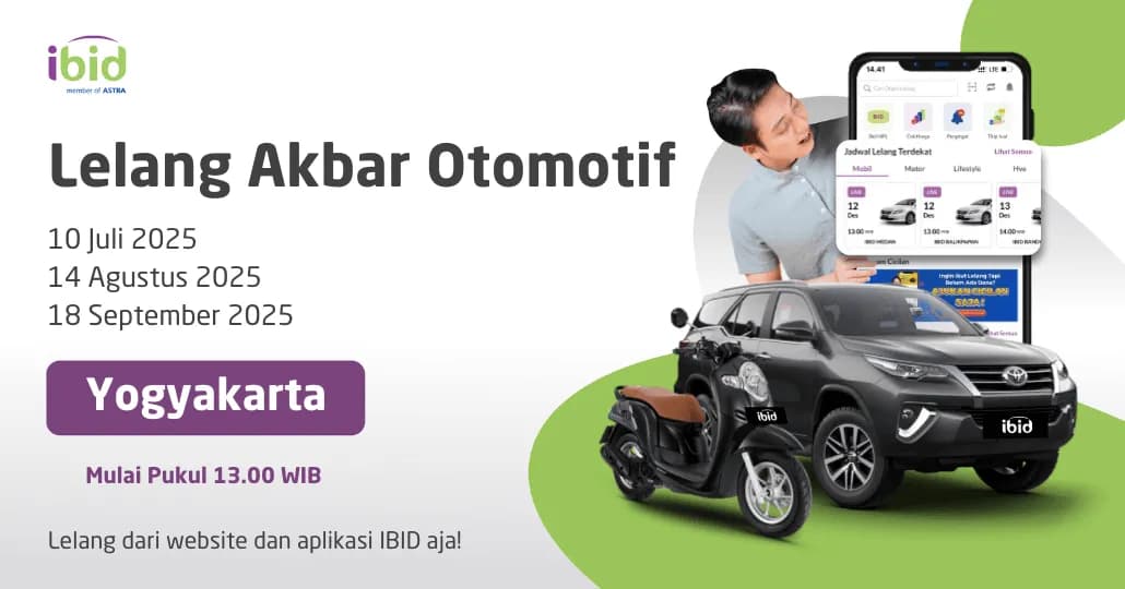 Jadwal Lelang Akbar IBID Yogyakarta Juli-September 2025