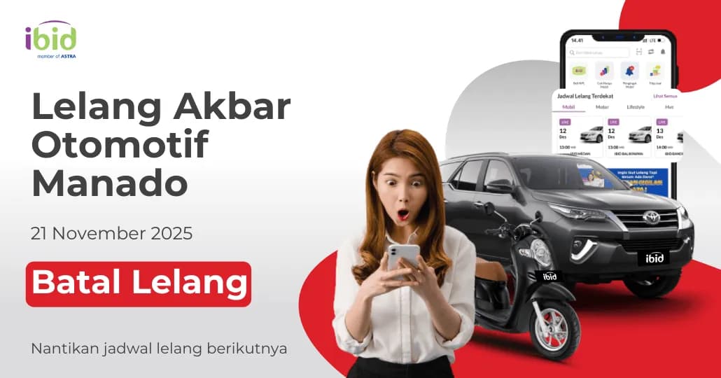 Batal Jadwal Lelang Akbar IBID Manado 21 November 2025