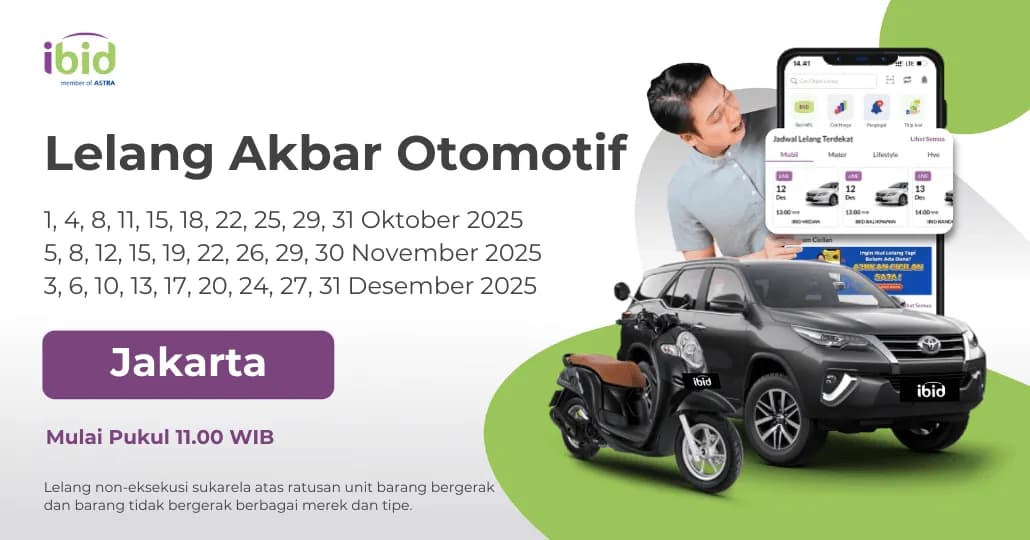 Jadwal Lelang Akbar IBID Jakarta Oktober-Desember 2025