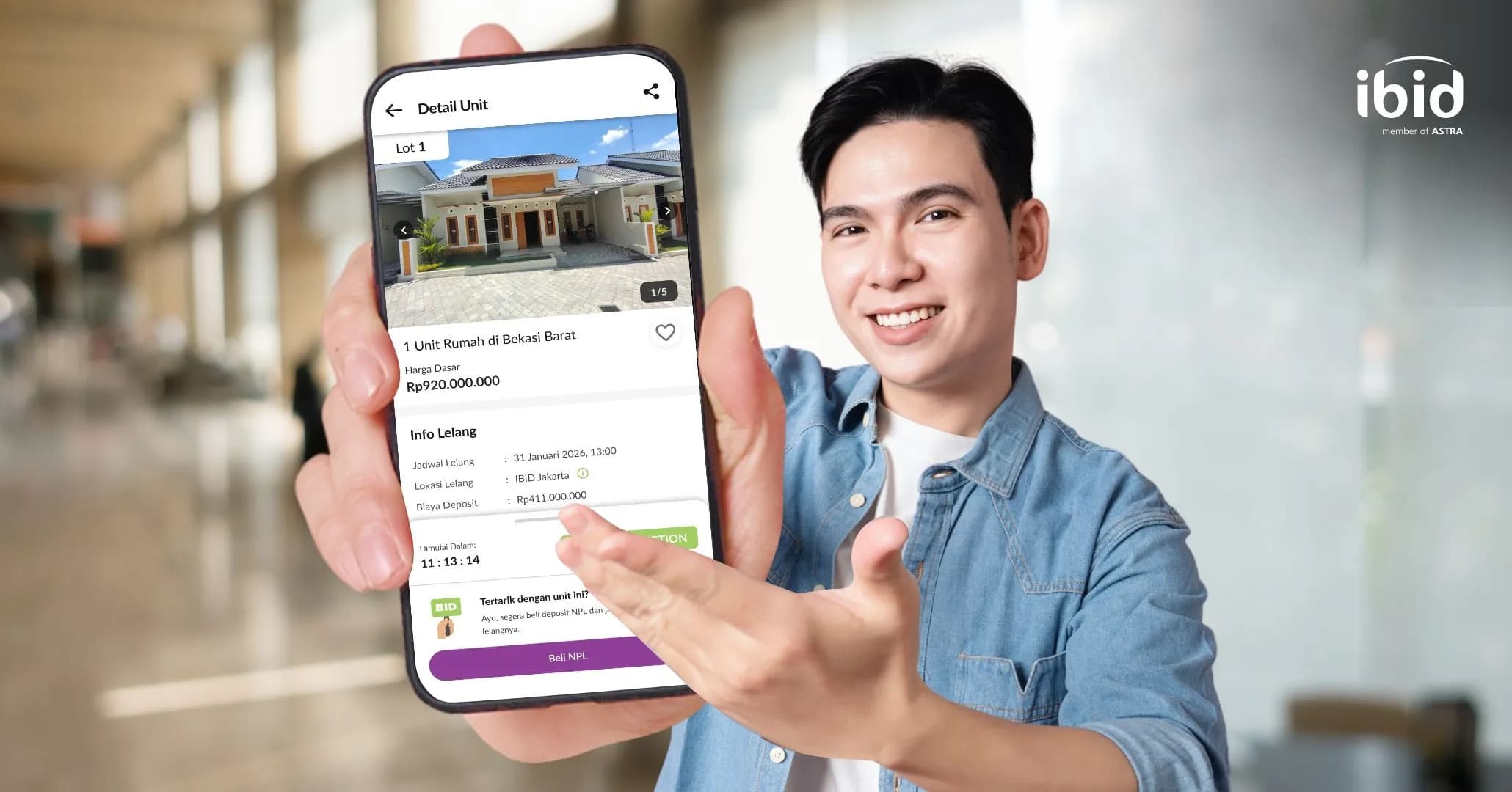 lelang rumah online di aplikasi. (PT Balai Lelang Serasi)