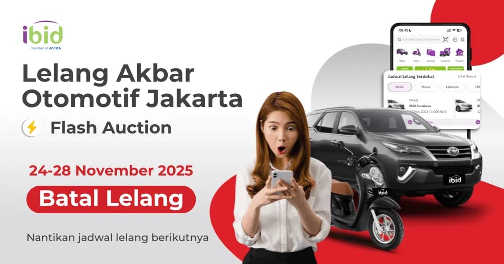 BATAL LELANG Akbar Otomotif IBID Flash Auction 24-28 November 2025