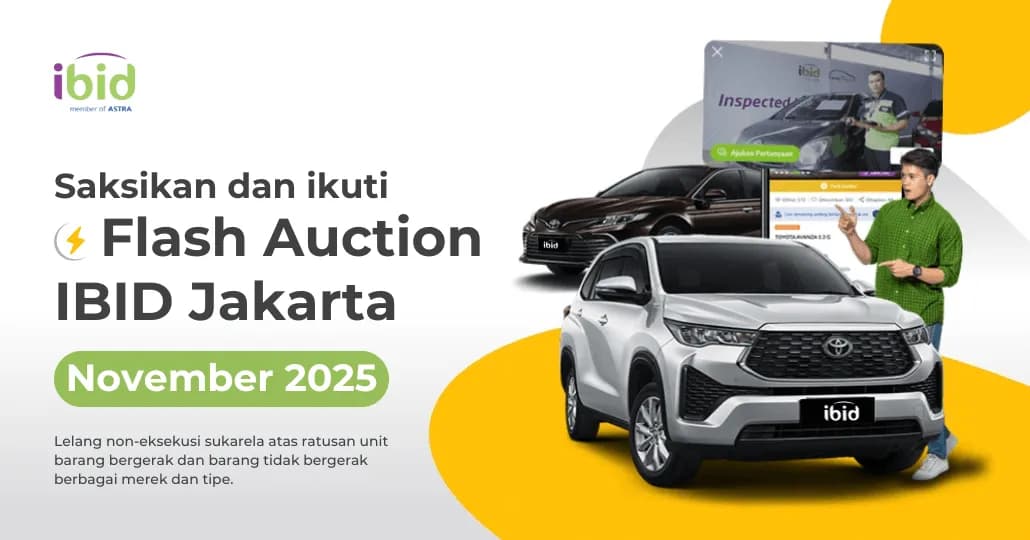 Jadwal Lelang Flash Auction IBID Jakarta November 2025