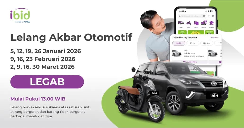 Jadwal Lelang Akbar IBID Legab Januari-Maret 2026