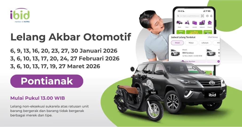 Jadwal Lelang Akbar IBID Pontianak Januari-Maret 2026