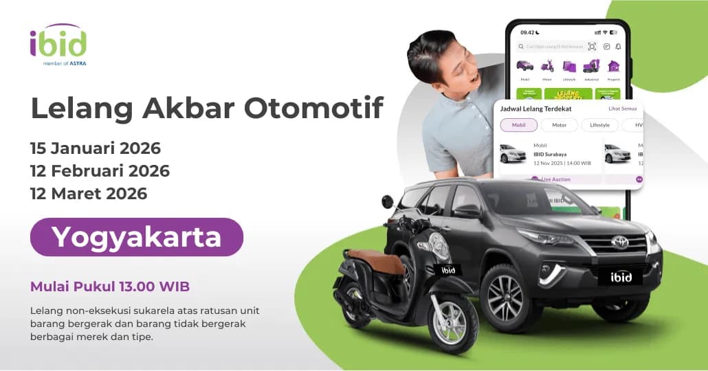Jadwal Lelang Akbar IBID Yogyakarta Januari-Maret 2026