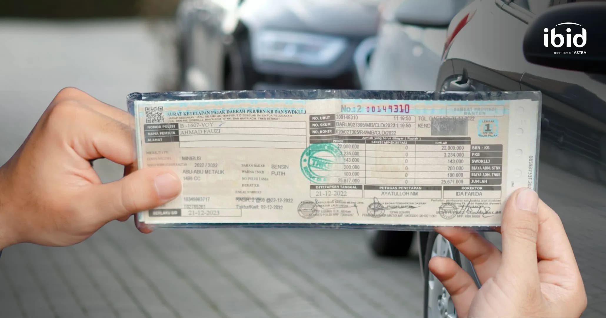 Beli Mobil Bekas Surat Sebelah. (PT Balai Lelang Serasi)