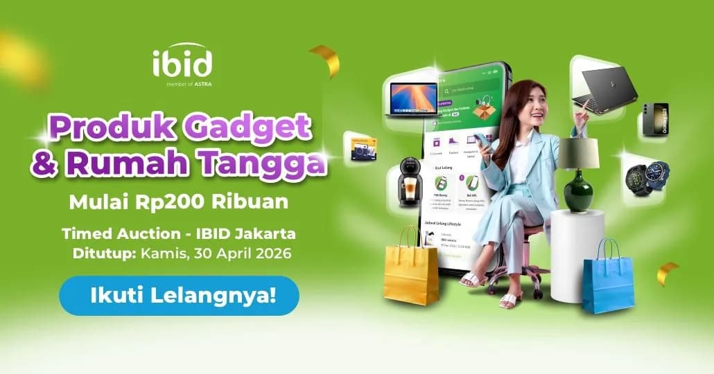 Produk Gadget & Rumah Tangga Hemat di Lelang Lifestyle IBID