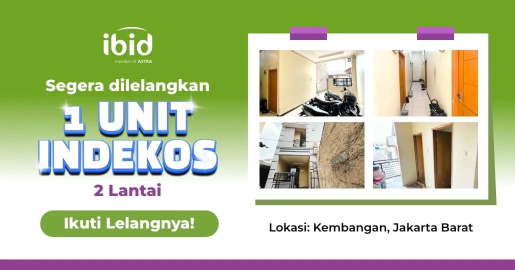 Segera Lelang Kosan, Kembangan. (PT Balai Lelang Serasi)