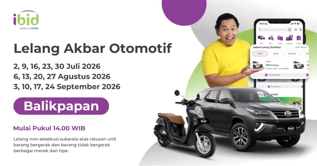 Jadwal Lelang Akbar IBID Balikpapan Juli-September 2026