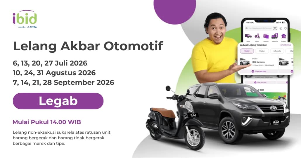 Jadwal Lelang Akbar IBID Legab Juli-September 2026