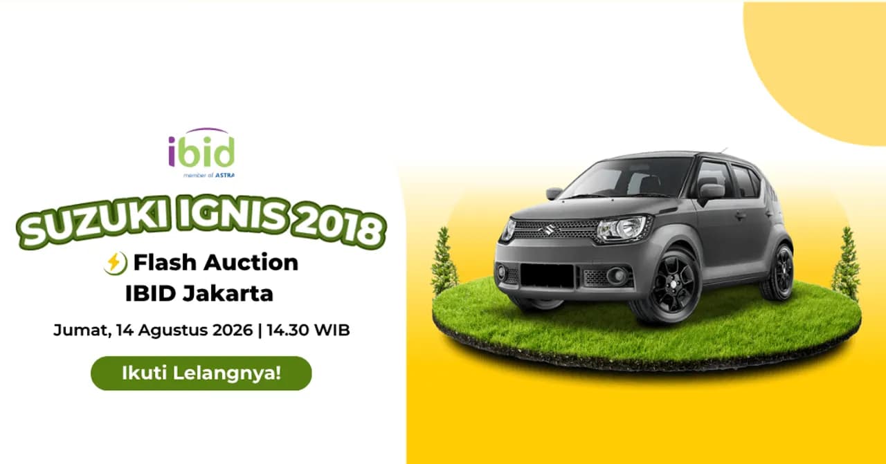 Lelang Suzuki Ignis 2018. (PT Balai Lelang Serasi)