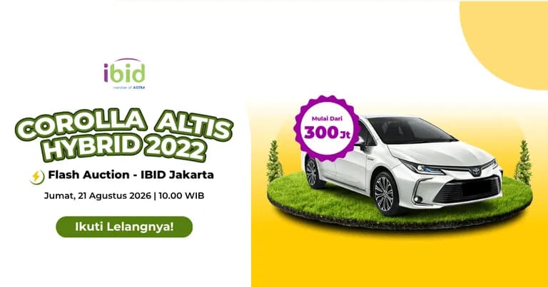 Lelang Mobil Corolla Altis 2022. (PT Balai Lelang Serasi)