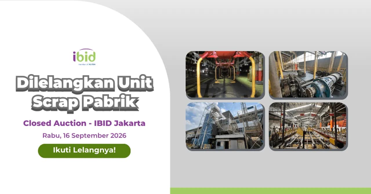 Lelang Scrap Bongkaran Pabrik Jakarta. (PT Balai Lelang Serasi)