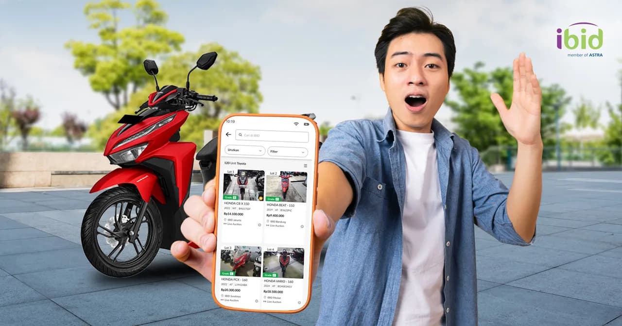 Ajakan Ikut Lelang Motor Bekas IBID