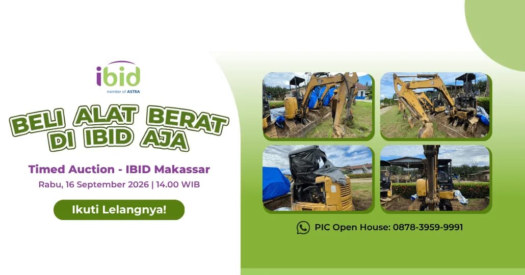 Lelang Excavator Bekas Makassar. (PT Balai Lelang Serasi)