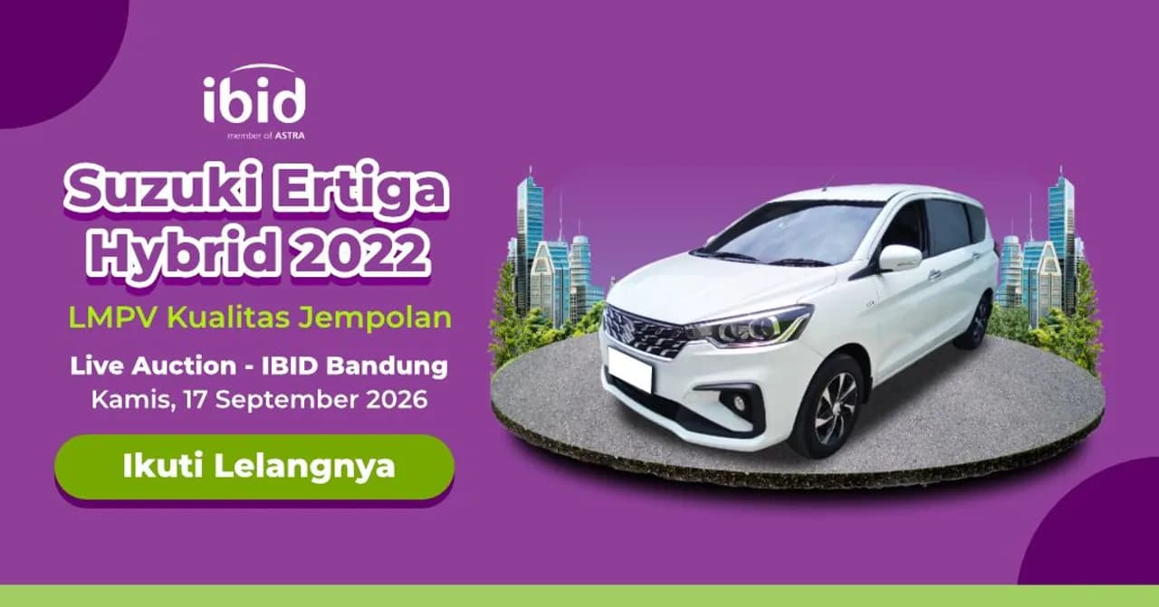 Lelang Moibl Suzuki Ertiga Hybrid 2022. (PT Balai Lelang Serasi)