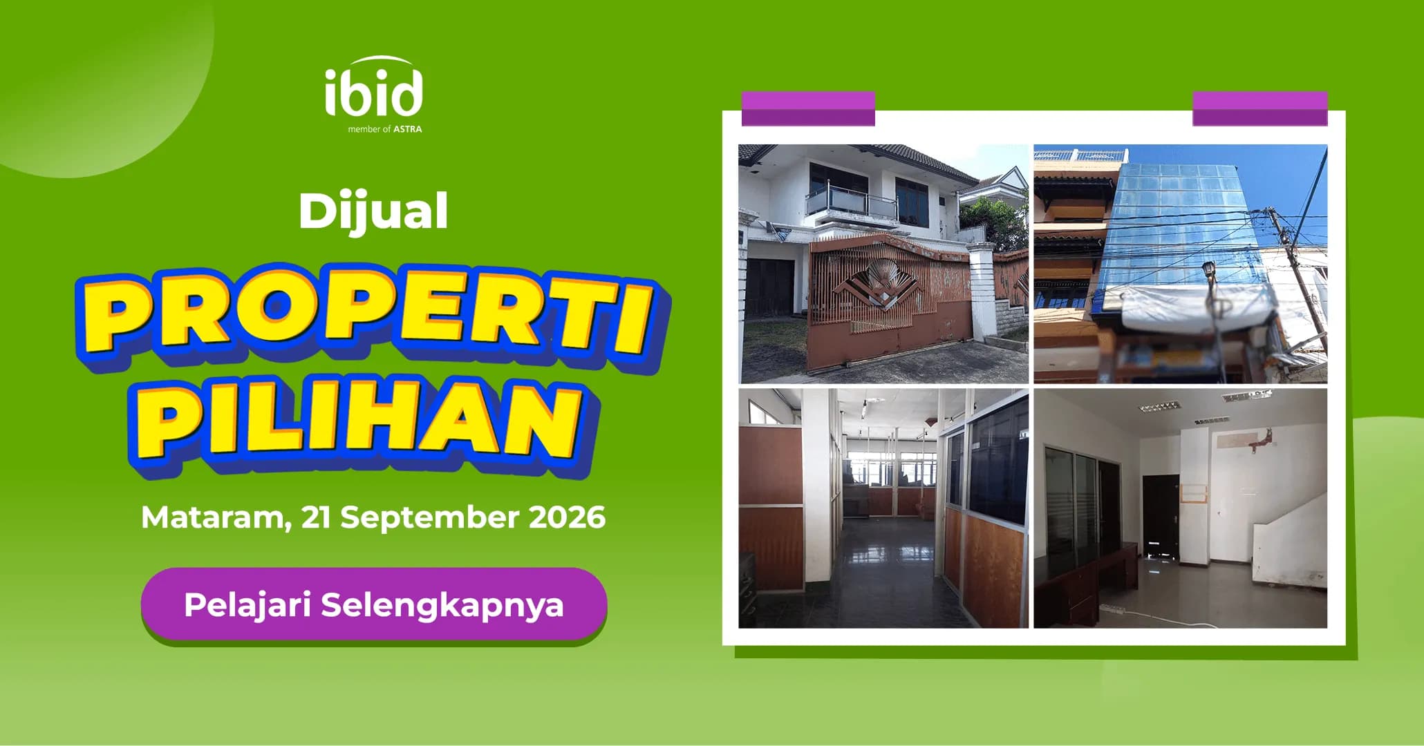 Lelang Ruko Mataram. (PT Balai Lelang Serasi)