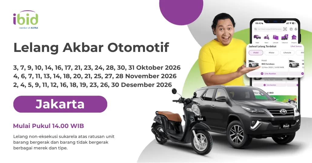 Jadwal Lelang Akbar IBID Jakarta Oktober-Desember 2026