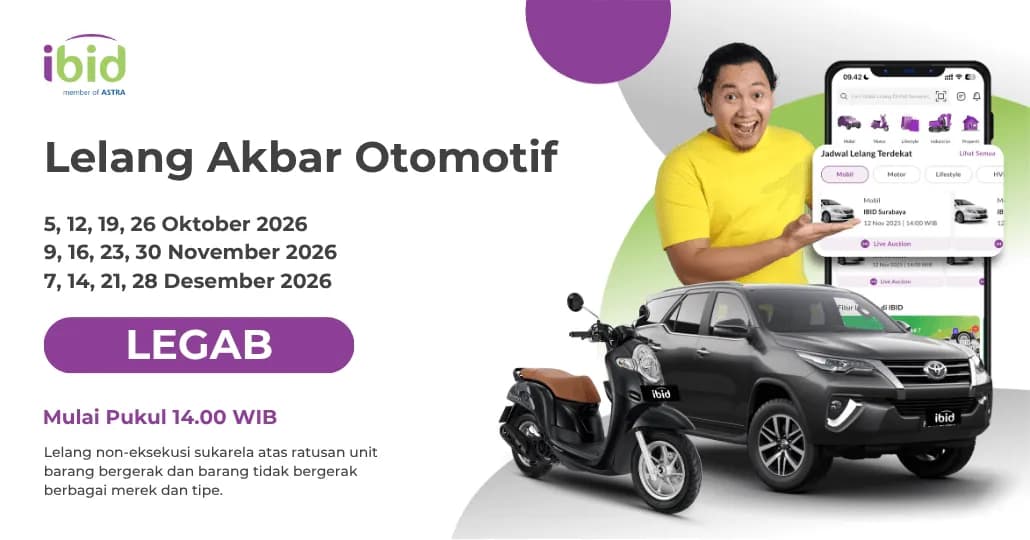 Jadwal Lelang Akbar IBID Legab Oktober-Desember 2026