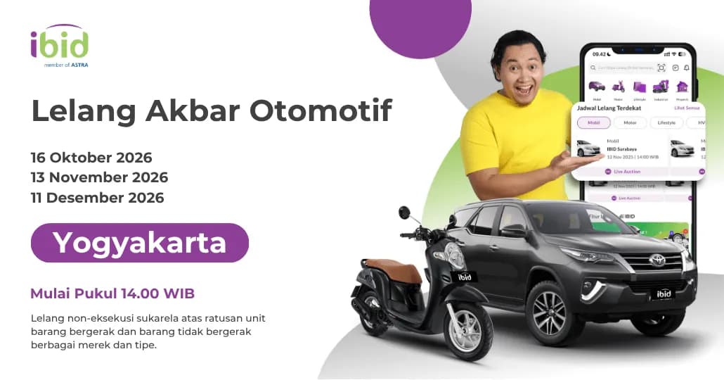 Jadwal Lelang Akbar IBID Yogyakarta Oktober-Desember 2026