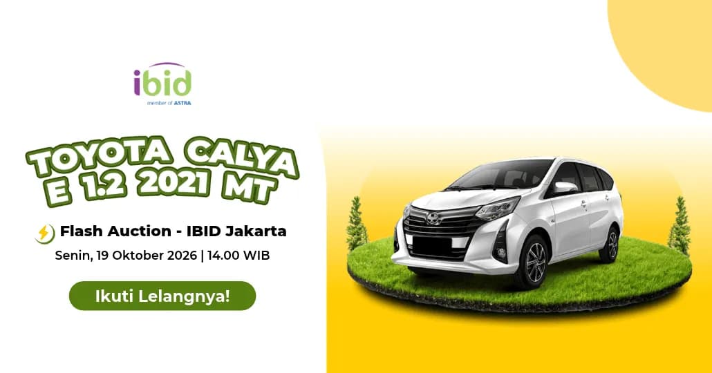 FA Lelang Mobil Toyota Calya 2021. (PT Balai Lelang Serasi)